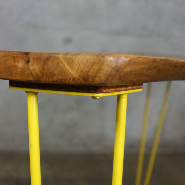 Waney Edge Elm Hairpin Table/Desk