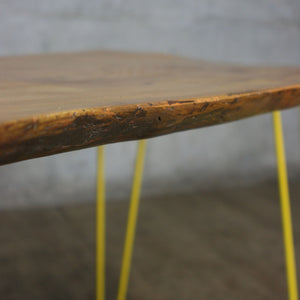 Waney Edge Elm Hairpin Table/Desk